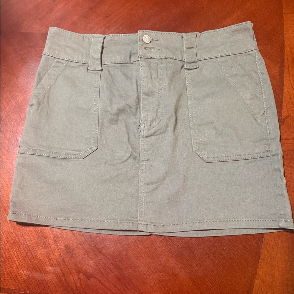 Stylish Khaki Mini Skirt for Women